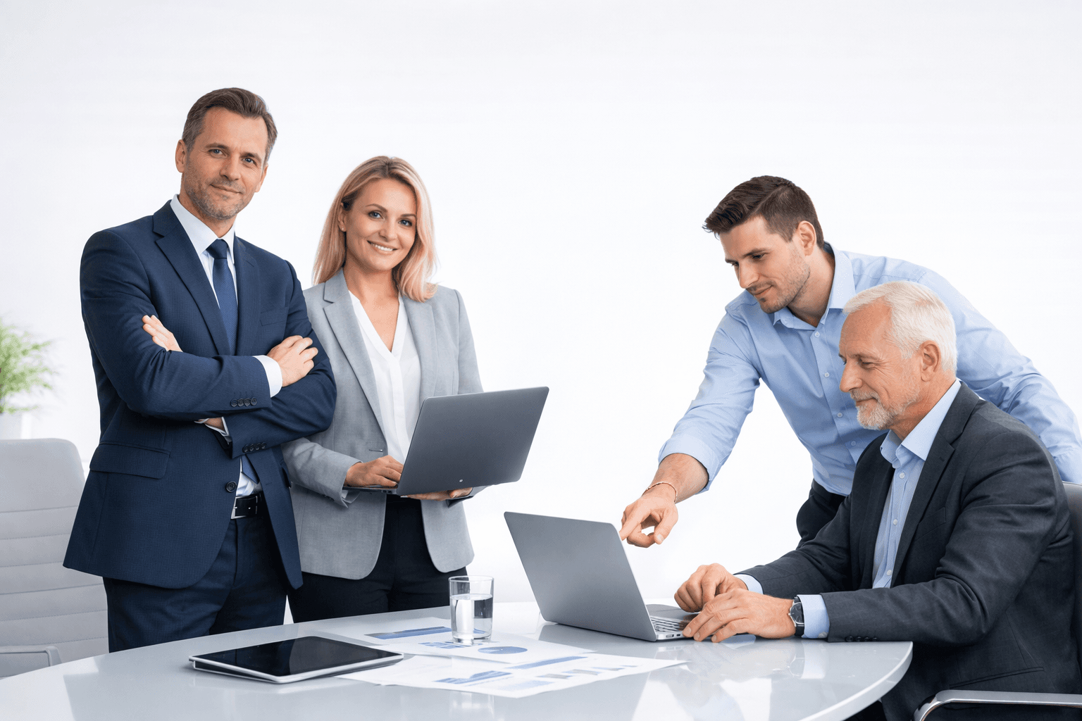 Berater im Gespräch